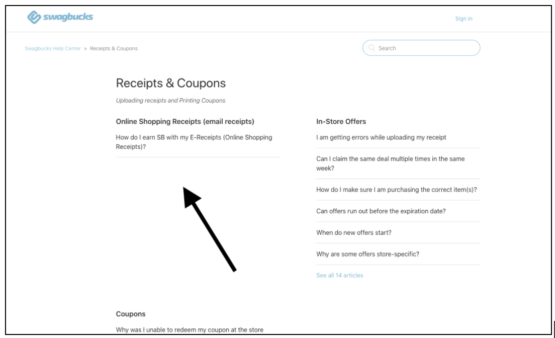 I am getting an error when submitting my ereceipt Swagbucks Help Center
