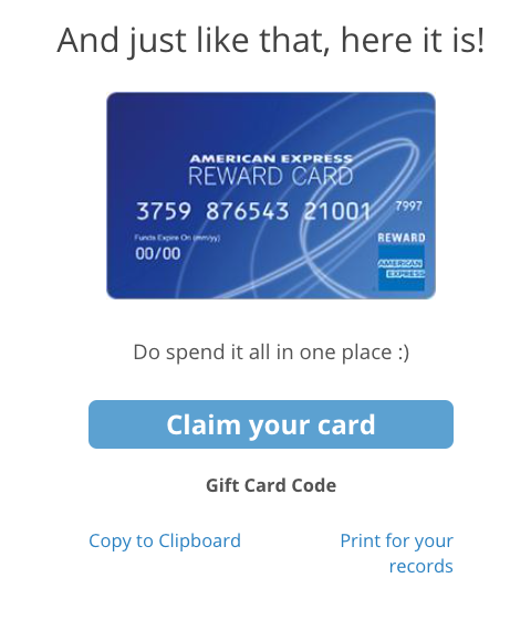 How to access American Express virtual reward card? – Swagbucks Help Center