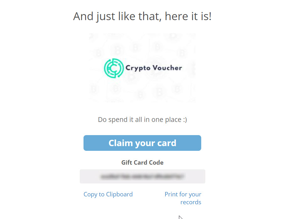 crypto.com gift card pending